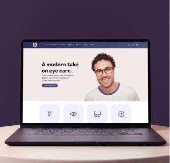 Website design and user experience for Eye Box by Verve Concepts, a NYC full-service branding and marketing agency